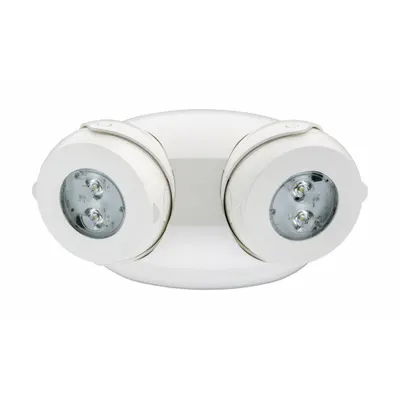 LITHONIA LIGHTING Emergency Remote Light Head: LED, Thermoplastic, Ceiling/Wall, 3 W Lamp Watt - Plastic Remote Heads