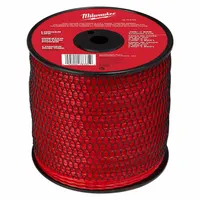 MILWAUKEE String Trimmer Line: Nylon, 0.105 in Dia, 625 ft Overall Lg, Twisted, Red (MPN 49-16-2789)