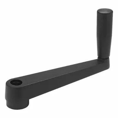 JW WINCO Crank Handle with Revolving Grip, 1/2 in Bore, 6.3 in Length - Crank Handles with Revolving Grip