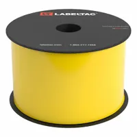 LabelTac Pro Model High Temp Supply: 3 in x 100 ft, Vinyl, Yellow (Gloss), Indoor/Outdoor (MPN LT301HT)