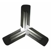 Steel fan blade with galvanized finish, designed as a replacement propeller for use with model 71568. Suitable for air movement in HVAC and refrigeration systems
