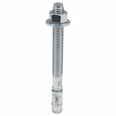 RED HEAD Wedge Anchor, 1/2"-13 x 5-1/2", Zinc Plated, 25-Pack (WS-1254) - Steel Wedge Anchors