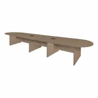 REGENCY Conference Table: Oval, Laminate/Melamine, Noble Oak, 216 in Overall Lg, 52 in Overall Wd (MPN LCTRT21652NO)