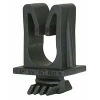 Snap-in Strut Clamp: TPE, For 1/5 in Copper Tube, For 1/4 in Max. OD, 1 2/5 in Overall Ht (MPN CL-04)