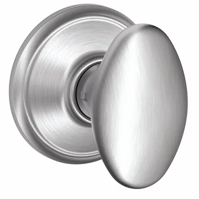 SCHLAGE F10 SIE 626 Passage Knob Lockset, Siena Style, Chrome - Passage Knob Locksets