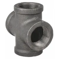 Metal Pipe Cross: 1 1/2 in x 1 1/2 in x 1 1/2 in x 1 1/2 in, Class 150, 300 psi @ 150°F, Cross (MPN 0310070602)