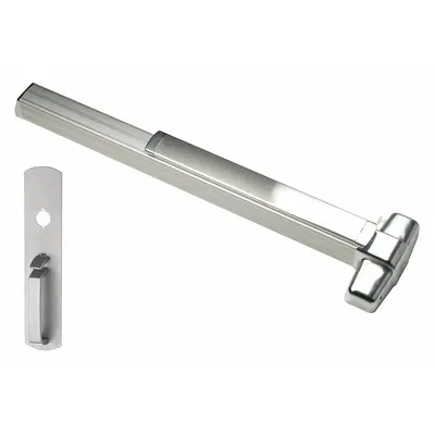 VON DUPRIN 9947TP-F 3 US28 Concealed Vertical Rod Push Bar - Concealed Vertical Rod Push Bars
