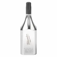 Torx bit socket with 3/8 in drive and T25 tip size, overall length 1-3/4 in. Designed for driving T25 Torx fasteners in assembly, repair, and maintenance tasks using ratchets or impact drivers.