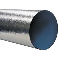 Pipe Insulation Jacketing: Aluminum Jacket, For Straight Runs Fitting, For 36 in Max OD, Silver (MPN 684713)
