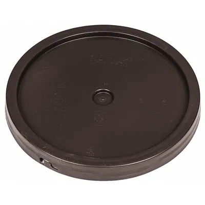 BASCO Pail Lid: Gasketed/Snap-On/Tear Tab, 12 1/4 in Overall Dia, Brown, Plastic - Tear Tab Lids