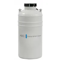 AMERICAN BIOTECH SUPPLY Cryogenic Vapor Shipper: 4.3 L Capacity, 8 3/4 in Overall Dia, Aluminum (MPN ABS VS 5)