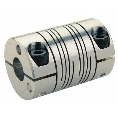 RULAND MANUFACTURING Motion Control Coupling: 3° Angular Misalignment, 12 mm Bore Dia 1, Aluminum - General Purpose Clamp-On Beam Shaft Couplings