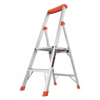 LITTLE GIANT Platform Stepladder: 4 ft Ladder Size, Aluminum, 300 lb Load Capacity, 10 lb Wt (MPN 15272-001)
