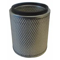 This GUARDAIR canister vacuum filter features HEPA-rated paper media for wet and dry pickup. It is compatible with Guardair vacuum model PQ10C125 and is used in industrial cleaning tasks such as machining, material handling, and general maintenance