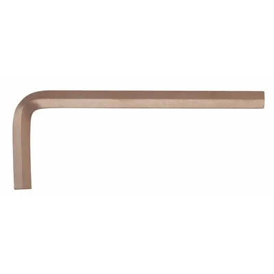 AMPCO Hex Key: 0 Ball Ends, 19 mm Tip Size, Metric, Short, Beryllium Copper, Unfinished - Non-Sparking Hex Keys