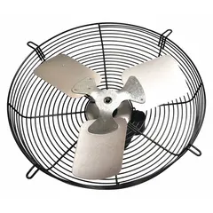 This guard-mount exhaust fan from Dayton features a 24-inch blade and a 1/3 hp totally enclosed air-over motor, delivering 4565 cfm at 115V AC. Designed for wall or opening installation, it is suitable for general ventilation and air exhaust in industrial and commercial spaces to remove heat, fumes, and stale air.