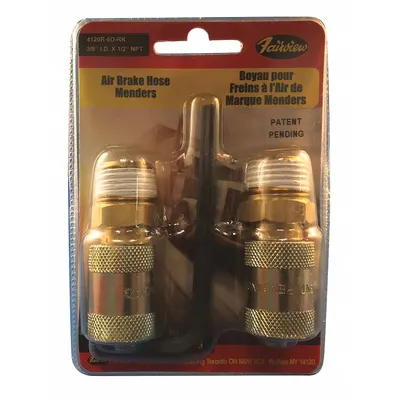 TRAMEC SLOAN 4120R-6D-RK Brass Air Brake Hose Mender Kit - Air Brake Repair Kits