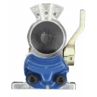 Gladhand: 3/8 in Port Size, Steel, Straight, Includes Shut Off, 3/8"-18 Thread Size (MPN GHV-S)