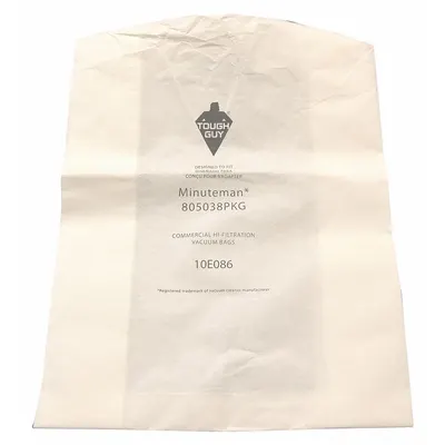 OEM APPROVED VENDOR Vacuum Bag for Minuteman, Dry, Paper, 1-Ply, Standard - Electric Industrial Vacuum Bags