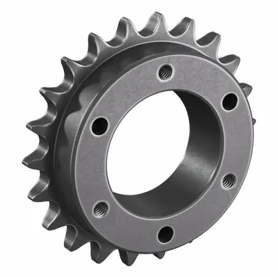 TSUBAKI Sprocket: For 40 Chain, 22 Teeth, 3.513 in Pitch Dia, 3.78 in Outside Dia - Size 40 Bushed-Bore Roller Chain Sprockets