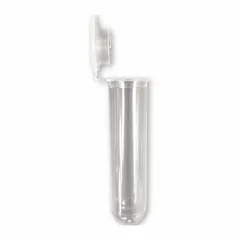 Polypropylene Culture Tube, 7 mL, Conical, Natural, with Attached Cap