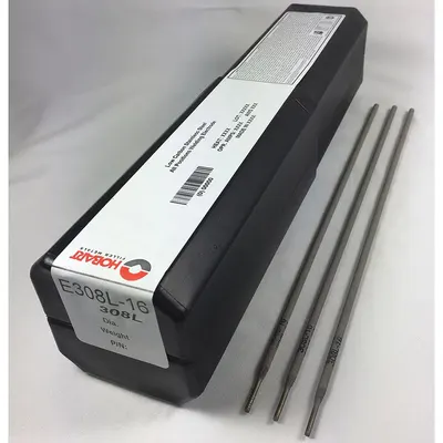 HOBART E308 Stick Welding Electrodes, Stainless Steel, 3/32 in x 12 in, 5 lb