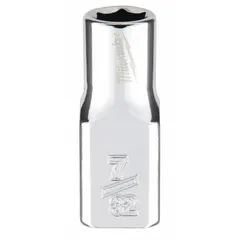 This MILWAUKEE hand socket features a 1/4 in drive and 7/32 in socket size with a 6-point standard configuration. Constructed from chrome, its anti-roll design prevents the socket from rolling on sloped surfaces. Suitable for tightening or loosening hex fasteners in general maintenance and assembly tasks.