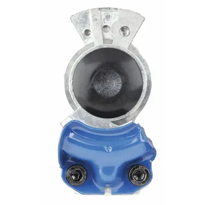 TRAMEC SLOAN Gladhand: 1/2 in Port Size, Steel, Straight, 1/2"-14 Thread Size, FPT - Service Gladhands (Blue)