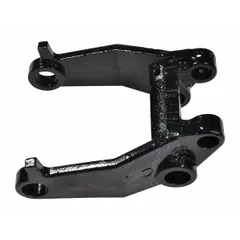 This bracket is designed for mounting a wheel in material handling equipment. It fits Dayton brand and is intended for use with the 4YX97 wheel. Typical applications include carts, conveyors, and mobile workstations where a secure wheel mounting point is required.