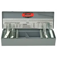 HUOT Drill Bit Index: 115 Compartments, For 1/16 in to 1/2 in by 64ths/#1 to #60/A to Z Drill Bits (MPN 11700)