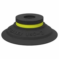PIAB Vacuum Pad: w/o Adapter, 27 mm Pad Dia, Thermoplastic Elastomer, 81A, White, 8.89 mm Pad Ht (MPN B20MF.40)