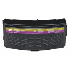 The 3M TR-6350N is a TR-600 series combination cartridge/filter with a NIOSH HEPA rating, designed for use with 3M PAPR systems. It provides protection against formaldehyde vapors and particulate hazards. Color-coded magenta/olive, this 5-pack is suitable for industrial environments requiring respiratory protection.