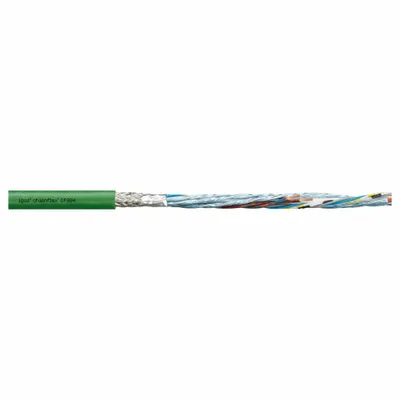 CHAINFLEX Measuring System Cable: (2) Pr 26 AWG (0.15)/(2) 22 AWG (0.38), Green - Servo Motor Feedback Cables