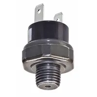 On/off pressure switch for controlling a horn compressor. Activates the compressor when system pressure drops and deactivates it when the preset pressure is reached. Used in vehicle air horn systems to maintain consistent air pressure