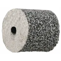 This SCOTCH-BRITE XL-UW unitized wheel is 1 inch in diameter and 1/8 inch wide with a 1/8 inch arbor hole. It features fine, soft (3) silicon carbide abrasive for final finishing of stainless steel and nickel alloys. Suitable for blending welds, edges, and contours to achieve a consistent surface finish