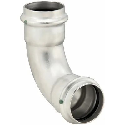 VIEGA PROPRESS 90° Stainless Steel Press Elbow, 1 1/2 in CTS - Potable Water Stainless Steel Press Tube Fittings