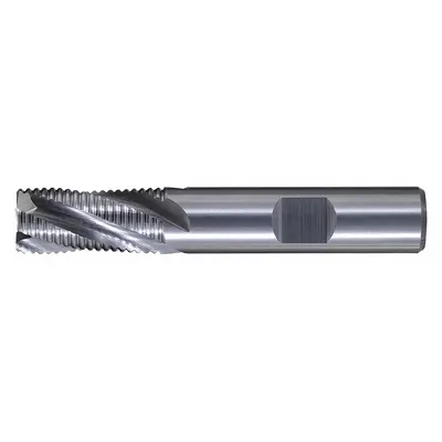 CLEVELAND Roughing End Mill: Carbide, 4 Flute, Fine Pitch, 1/4" Mill Dia, 3/4" LOC - Square Carbide Roughing End Mills