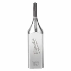 This Torx bit socket features a 1/4 in drive size and T8 tip for precise engagement with T8 fasteners. With an overall length of 1-5/8 in, it is suited for driving Torx screws in assembly, repair, and maintenance tasks.