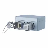 METZ CONNECT Data Connector Outlet: Surface, Aluminum, 180° Mounting Angle, 2 Ports, Unequipped (MPN 1401060320ME)