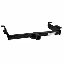 This Class V hitch receiver is constructed from powder-coated carbon steel for corrosion resistance. It offers a gross trailer weight capacity of 12,000 lb and a tongue weight capacity of 12,000 lb. Designed for installation at the back of a GM Savana, drilling is required. Suitable for towing heavy trailers and equipment in commercial fleet applications.
