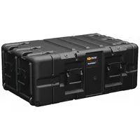 This PELICAN protective rack-mount case is designed to house and transport sensitive electronic equipment. The black case has interior dimensions of 23 1/2 in x 31 3/8 in x 21 7/8 in. Foam insert is not included