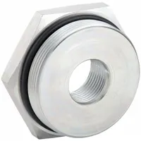 PARKER Metal Pipe Straight: 2 in x 1 1/2 in, Male Threaded x Female SAE Threaded, 2,000 psi, Steel (MPN 32-24 F5OG5-S)