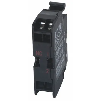 EATON M22-CK01 Contact Block, 1NC, Momentary, Spring Cage Terminals - Contact Blocks