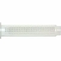 Plastic screen tubes for use with two-part adhesive anchoring systems in concrete or masonry. Each tube holds and mixes epoxy or acrylic adhesive inside a drilled hole to secure threaded rod or rebar. Compatible with 1/2 in adhesive anchors. Sold in a 25-pack