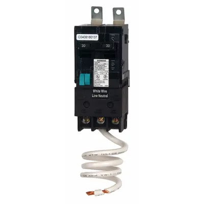 SIEMENS Miniature Circuit Breaker: 15 A Amps, 120/240V AC, 2 Poles - B Series, Bolt-On Siemens Miniature Circuit Breakers