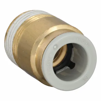 SMC KQ2S10-03AS Push-to-Connect x BSPT Adapter Fitting - Polybutylene & Brass Tube Fittings