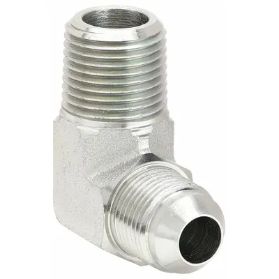 AEROQUIP Hydraulic Hose Adapter: 1/2 in x 3/4 in Fitting Size, Male x Male, NPTF x JIC - NPTF-to-JIC Steel Hydraulic Hose Adapters