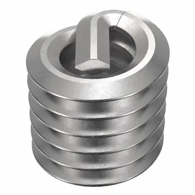 OEM APPROVED VENDOR Screw-Locking Tanged Helical Insert, #4-40 Thread, Plain, 10 PK - Screw-Locking Tanged Helical Inserts