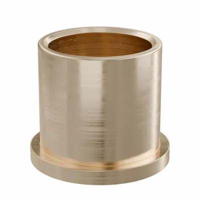 OILITE Flanged Sleeve Bearing: Bronze, SAE 841, 1 1/4 in Bore, 1 1/2 in OD, 1 1/2 in Lg - Lubricated General Purpose Metallic Flanged Sleeve Bearings