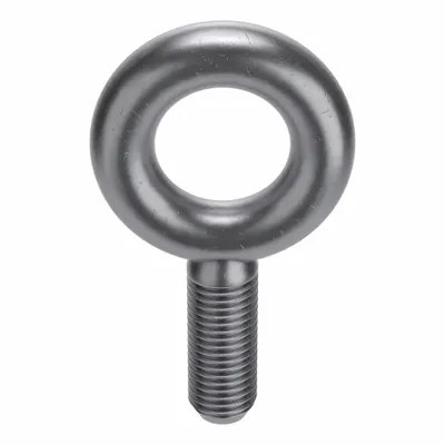 KEN FORGING Machinery Eye Bolt: Without Shoulder, Steel, Plain, 1/2"-13 Thread Size - Machinery Eye Bolts without Shoulder
